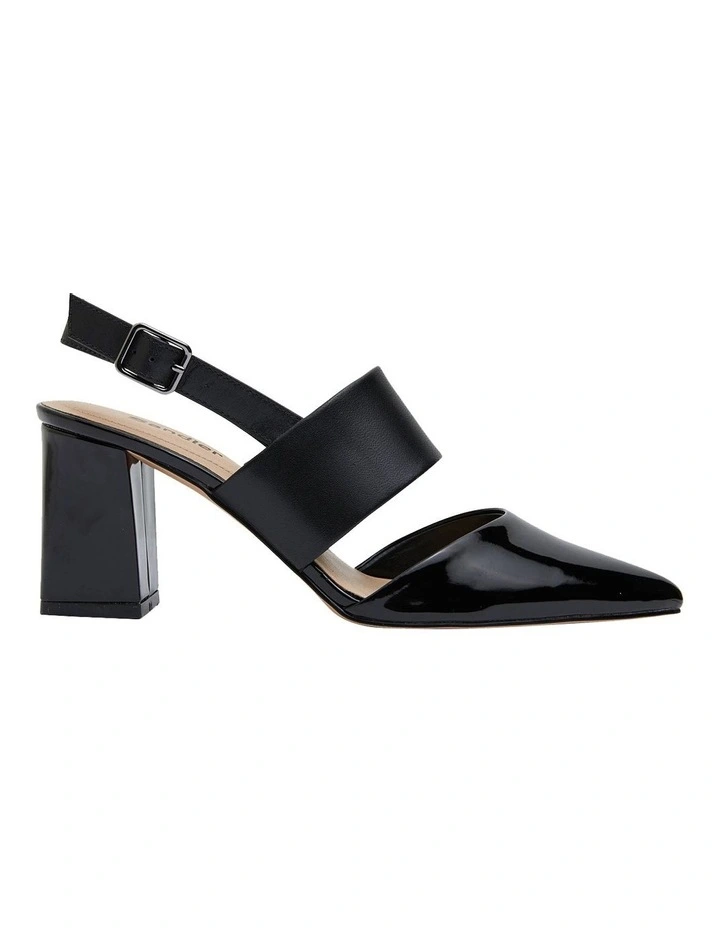 Kitson Heeled Shoes in Black Patent /Glove