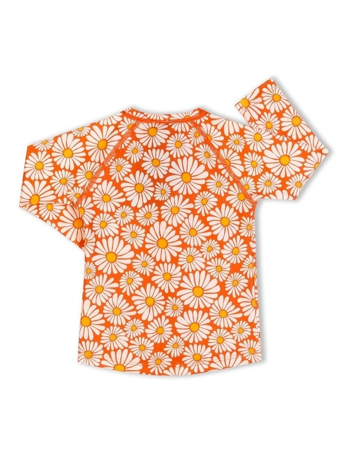 Baby Zip Rashie in Orange