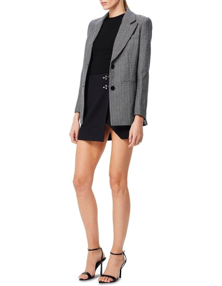 Reformation Coat in Houndstooth