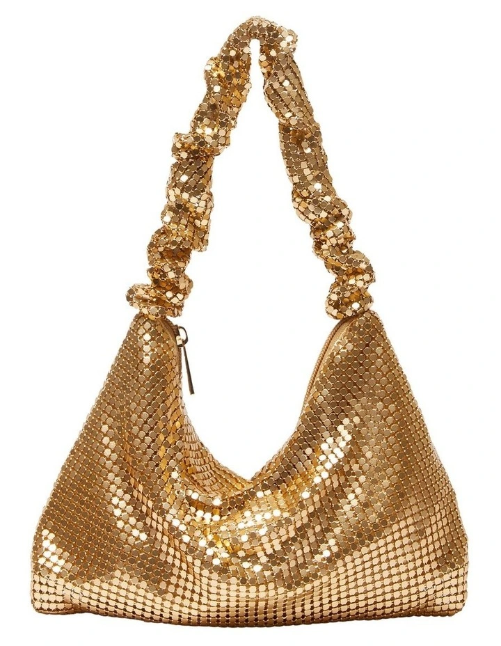 Disco Bag in Gold Mesh