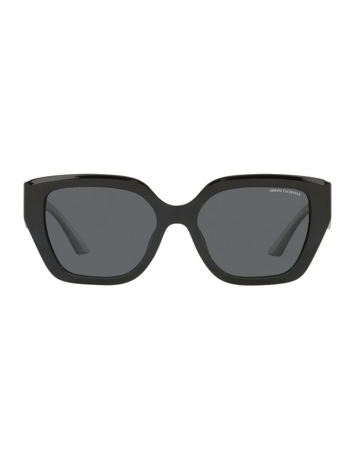 0AX4125SU Sunglasses in Shiny Black