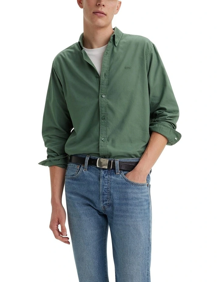 Authentic Button-Down Shirt in Mill Forest