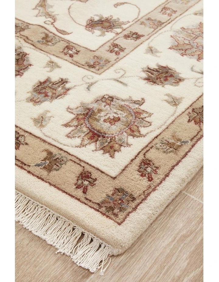 Indian Hand Knotted Wool With Silk Rug 295X195cm