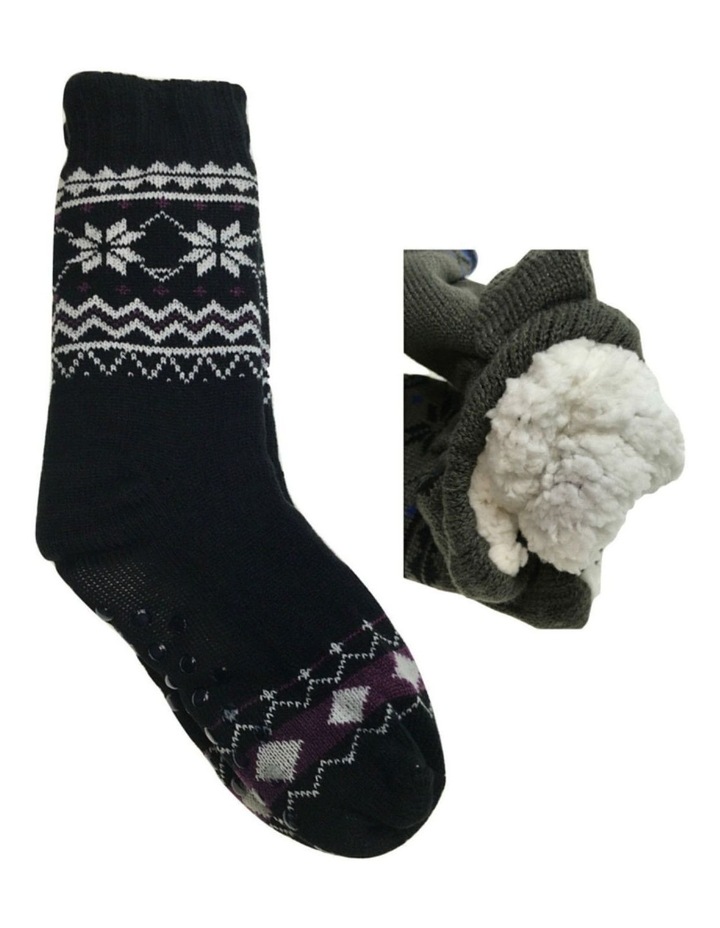 Non Slip Thick Fur Warm Winter Bed Socks in Assorted Colour
