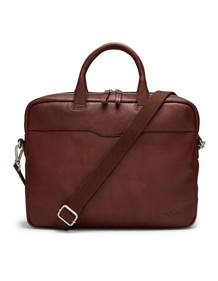 Montoro Leather Briefcase in Brandy