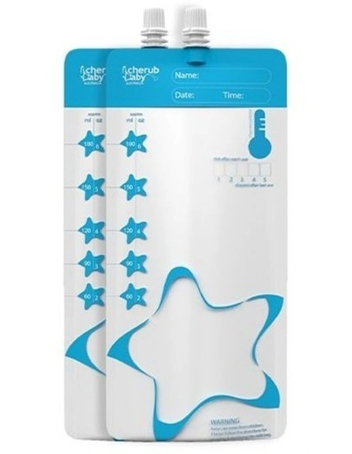 ThermoSensor Re-usable Breast Milk Storage Bags 100 Uses 20 Pack