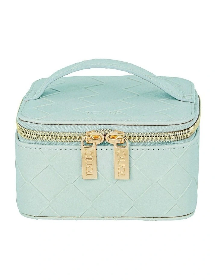 Woven Jewellery Cube in Teal