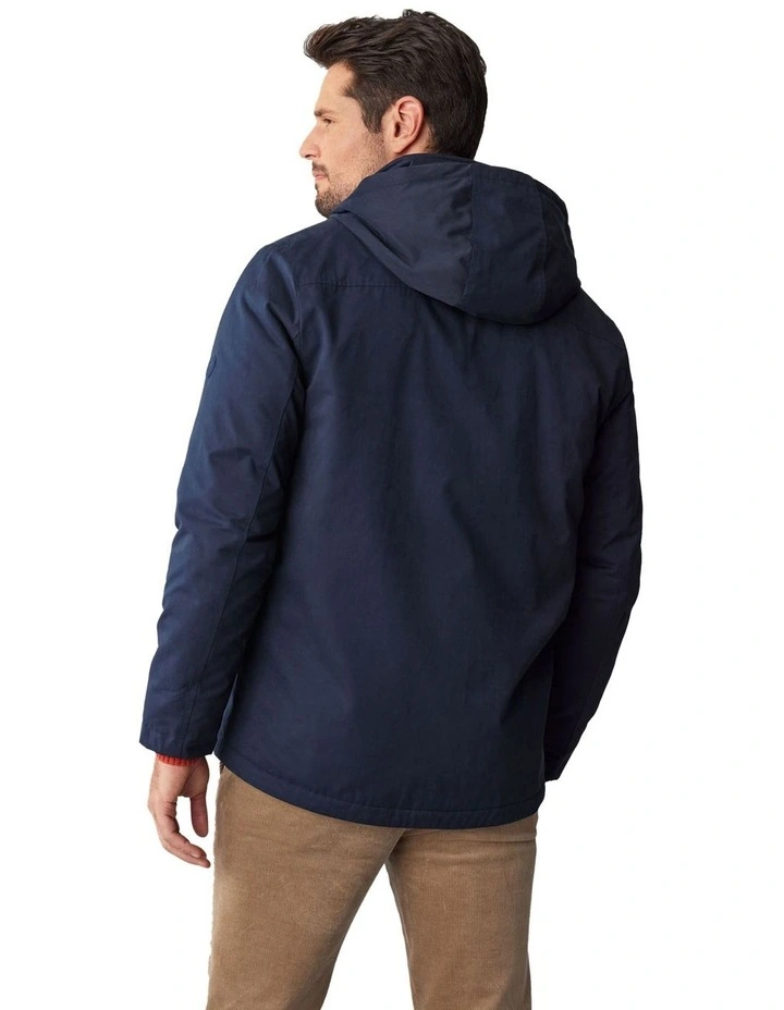 Stadium Hooded Jacket in Navy
