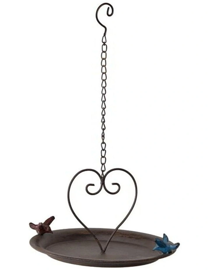 Hanging Love Birds Feeder in Brown