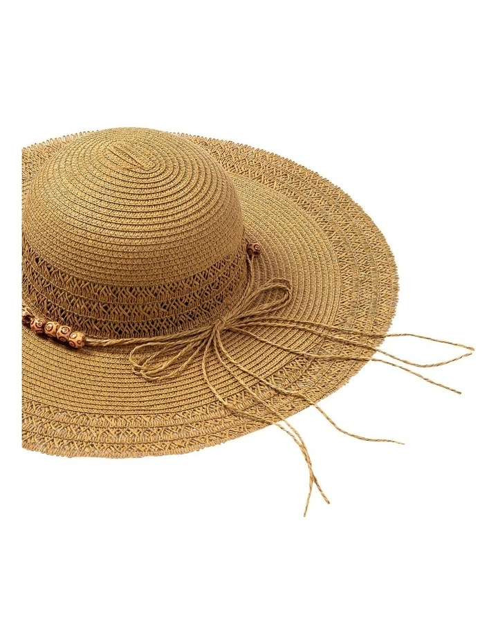 Wide Brim Summer Hat in Sand