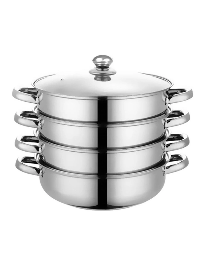 4 Tier Steamer in Stainless Steel