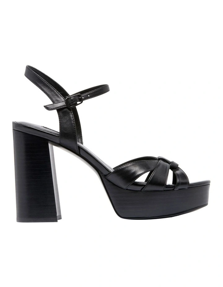 Rast Platfrom Sandal in Black