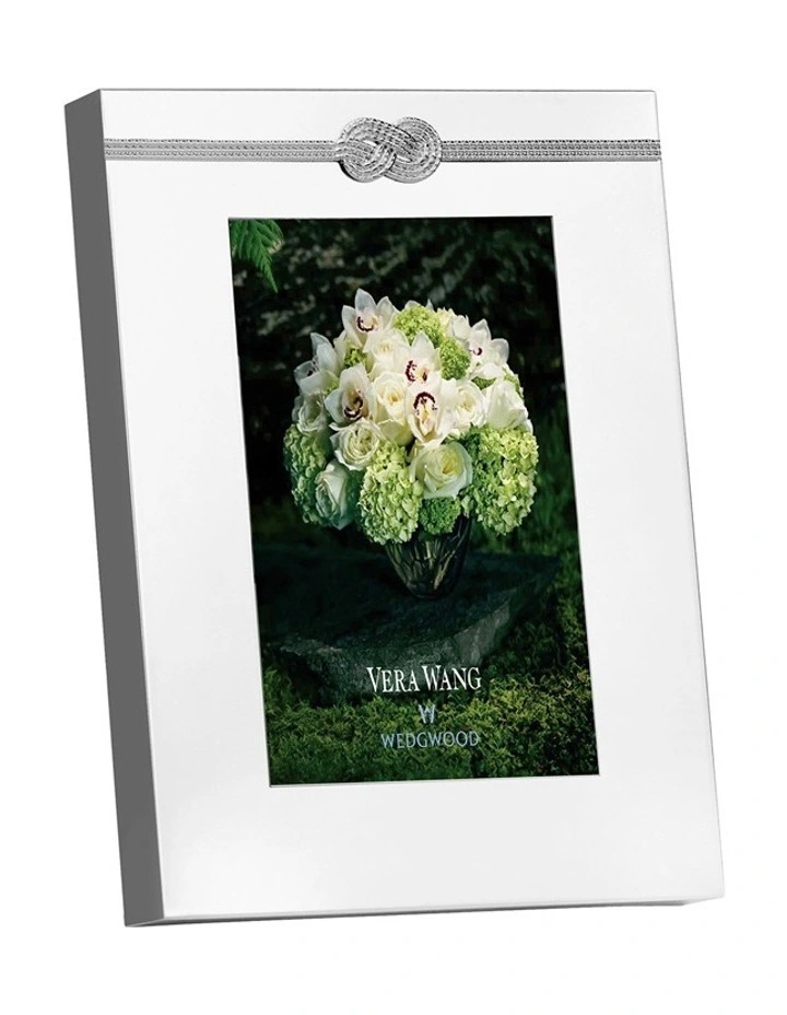 Vera Wang 4x6" infinity Photo Frame White