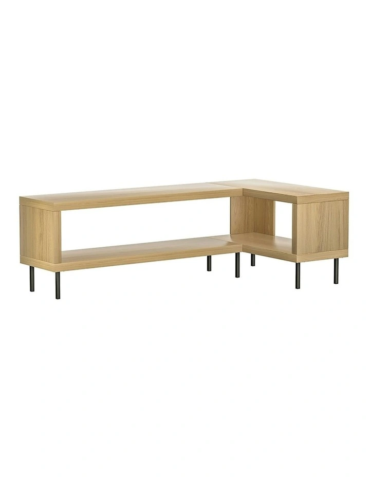 Entertainment Unit Corner TV Cabinet Storage Shelf Bevis