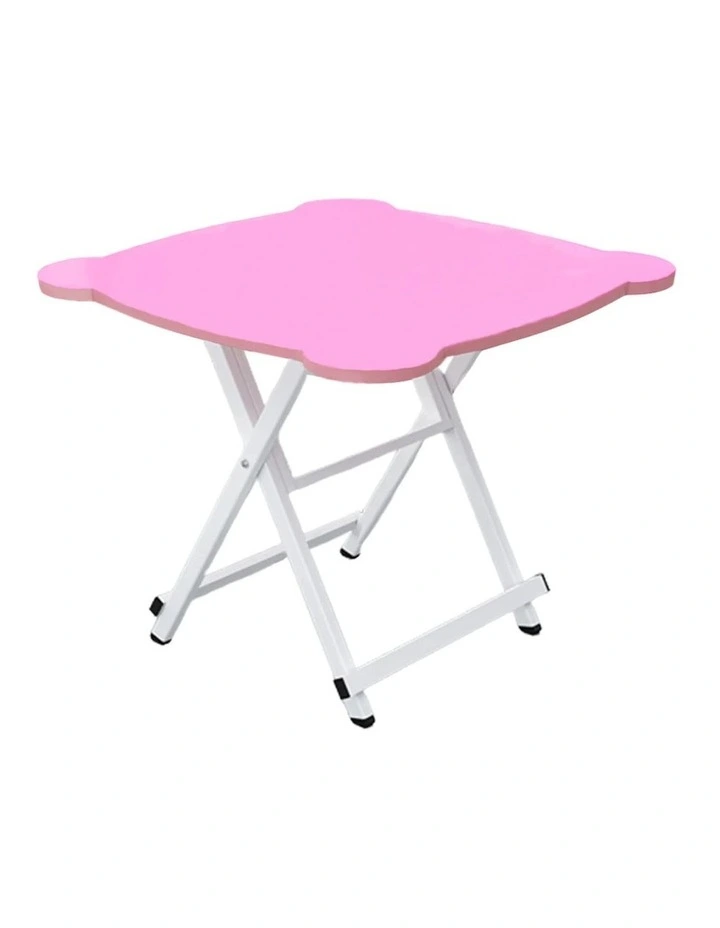 Minimalist Cat Ear Folding Table in Pink
