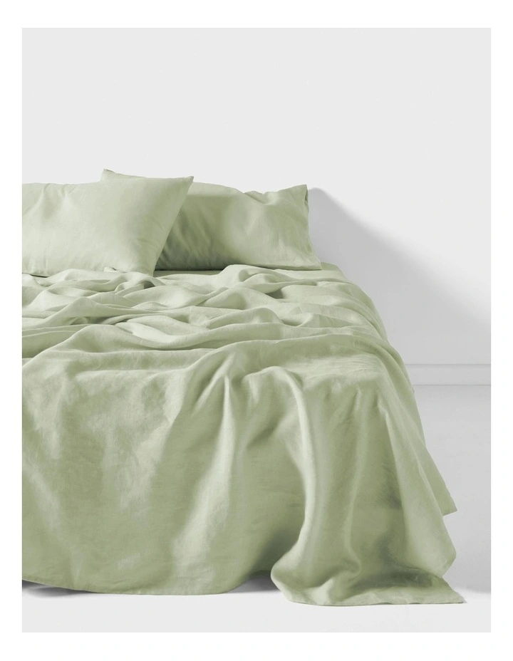 Linen House Nimes Sheet Set in Wasabi