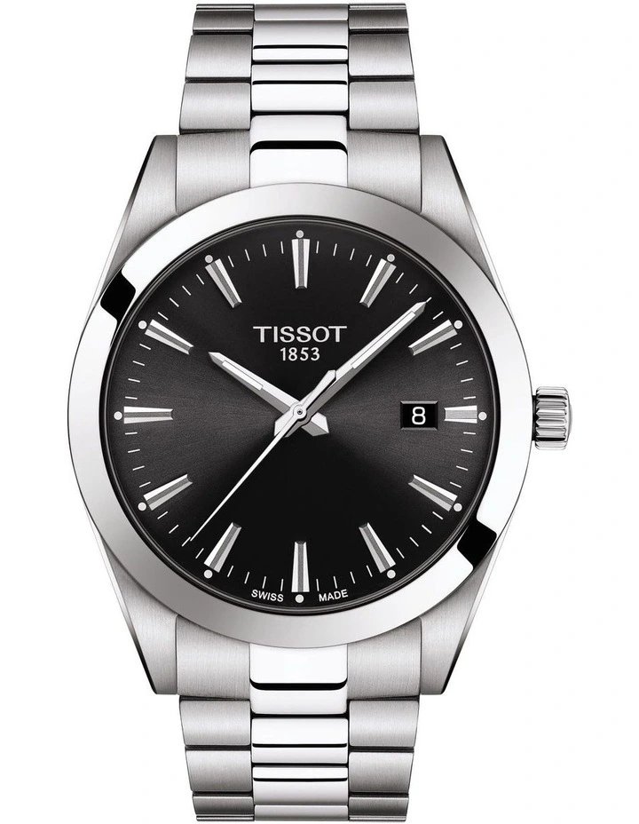Gentleman T1274101105100 Quartz Watch in Black