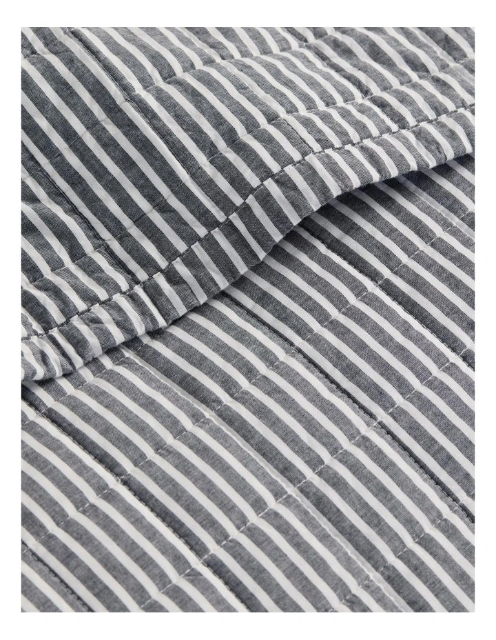 Reilly Stripe Bedcover in Atlantic