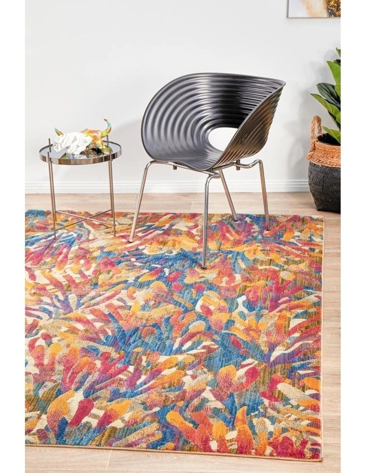 Dreamscape Memories Modern Tropical Rug In Multi