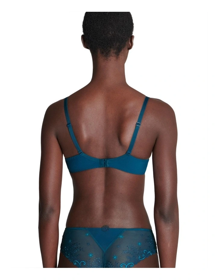 Delice Full Cup Plunge Bra in Blue