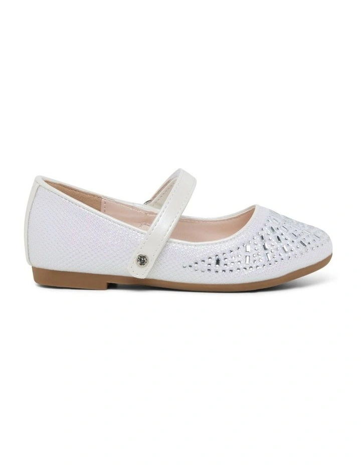 Coco Sparkle Shoes in White Pearl