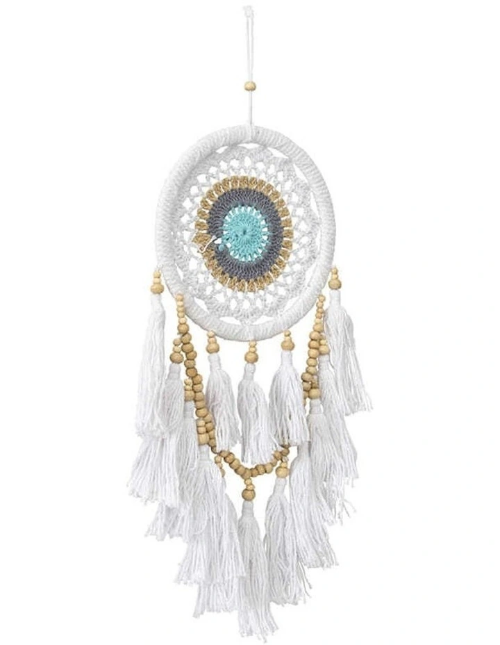 Boho Dream Catcher With Layered Tassel & Beads in Multi