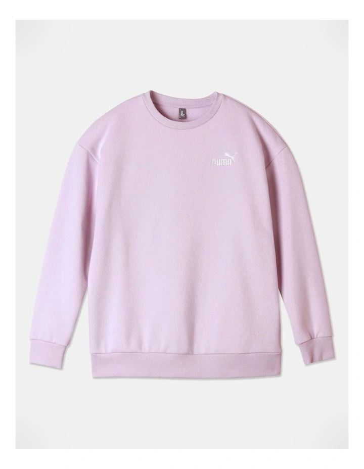 Ess Embroidery Logo Crew in Grape Mist