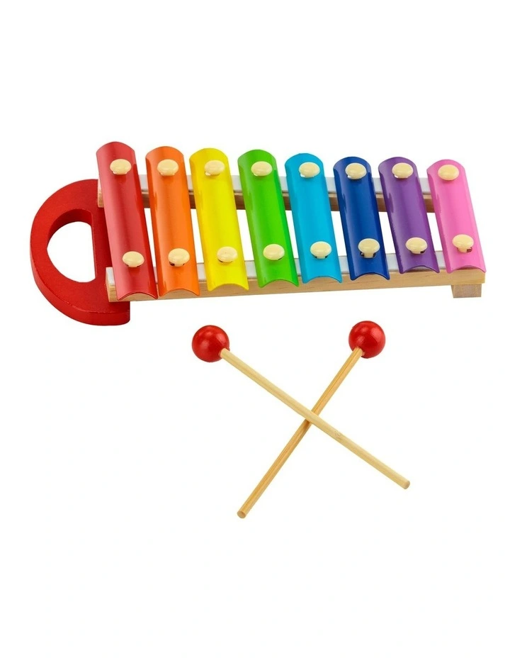 Colourful Musical Xylophone With Wooden Mallets