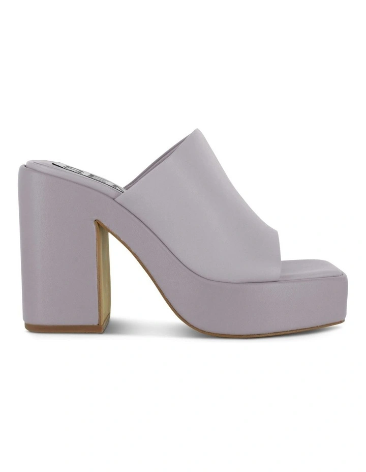 Yael Heeled Mules in Purple