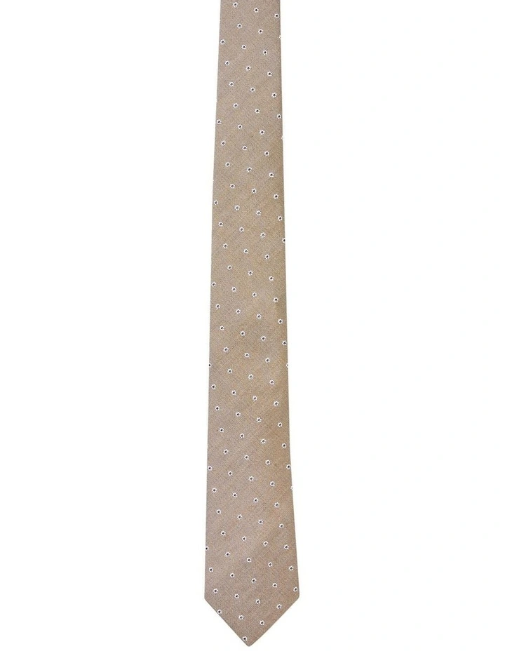 Floral Tie in Brown