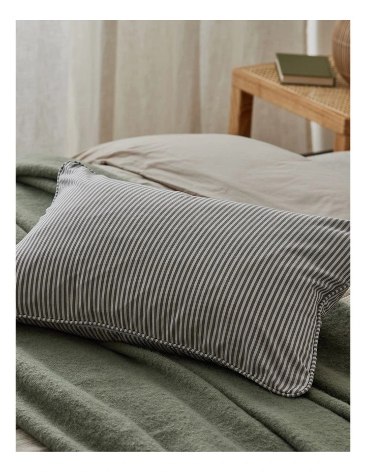Morris Stripe Cushion 40x60cm in Grey
