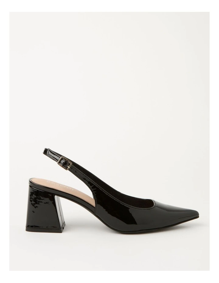 Rita Heeled Shoe in Black Patent