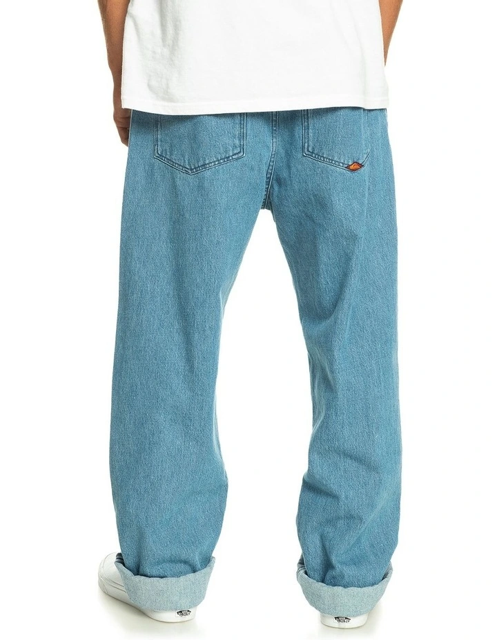 Nineties Baggy Wash Jeans in Ashley Blue