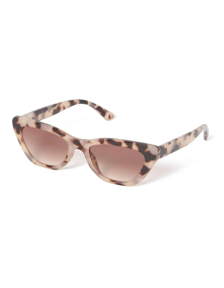 Daphne Cat Eye Sunglasses in Brown Multi