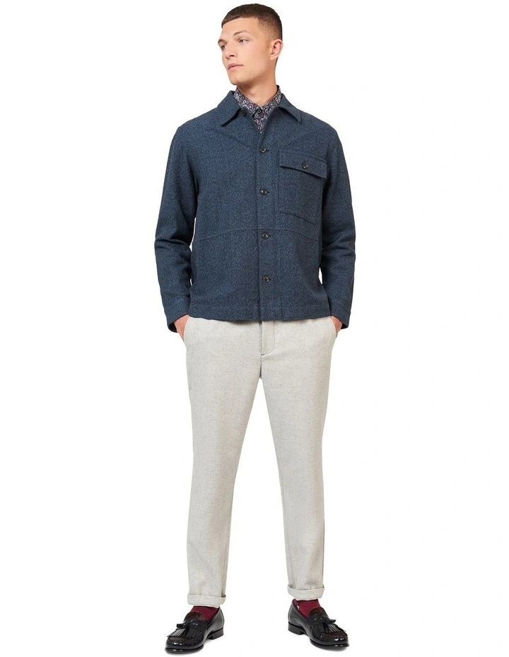 Cotton Jacket in Navy