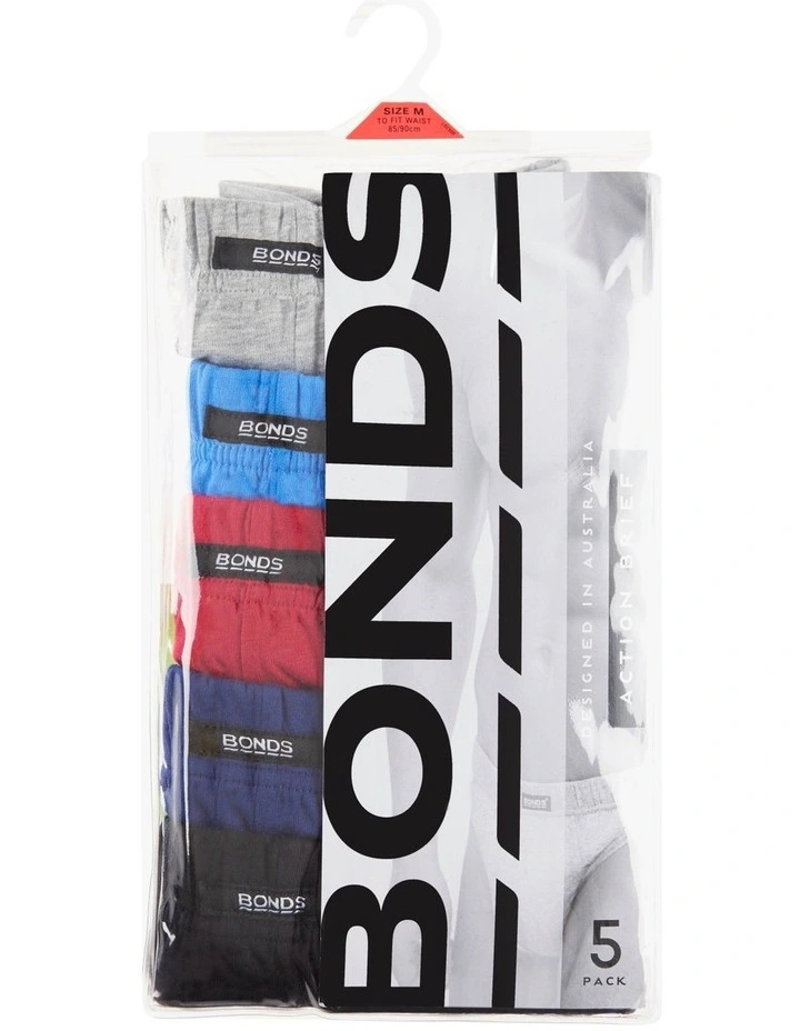 Action Brief 5 Pack in Multi