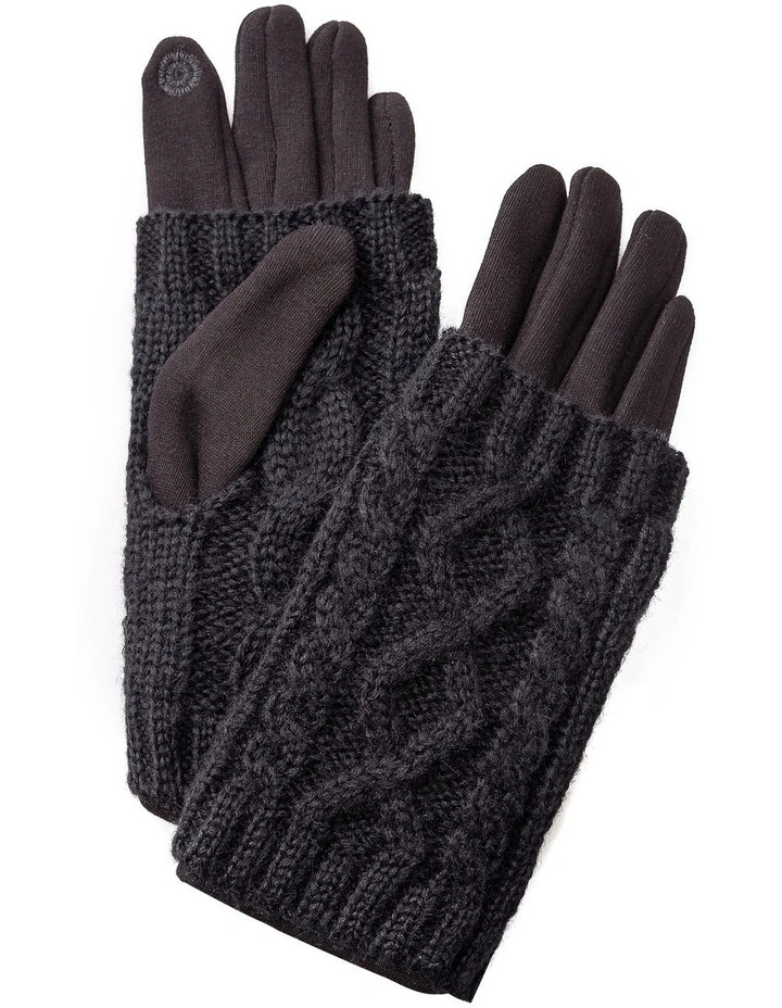 GGVQ006M Ponte Fingerless Knit Gloves