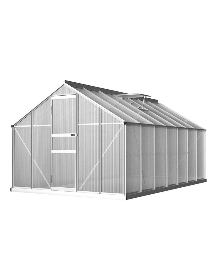 Aluminium Green House Polycarbonate Garden Shed 4.2x2.5M