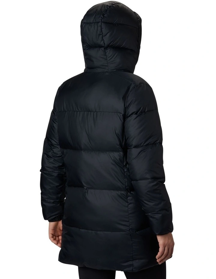 Puffect Mid Hooded Insulated Jacket in Black