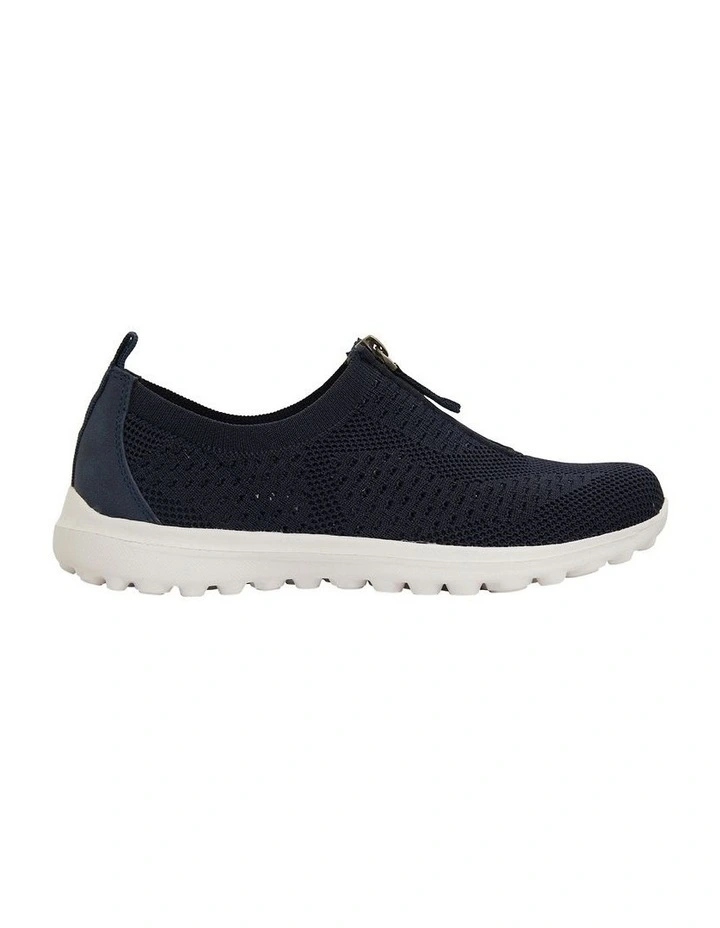 Oberon Navy Stretch Sneakers