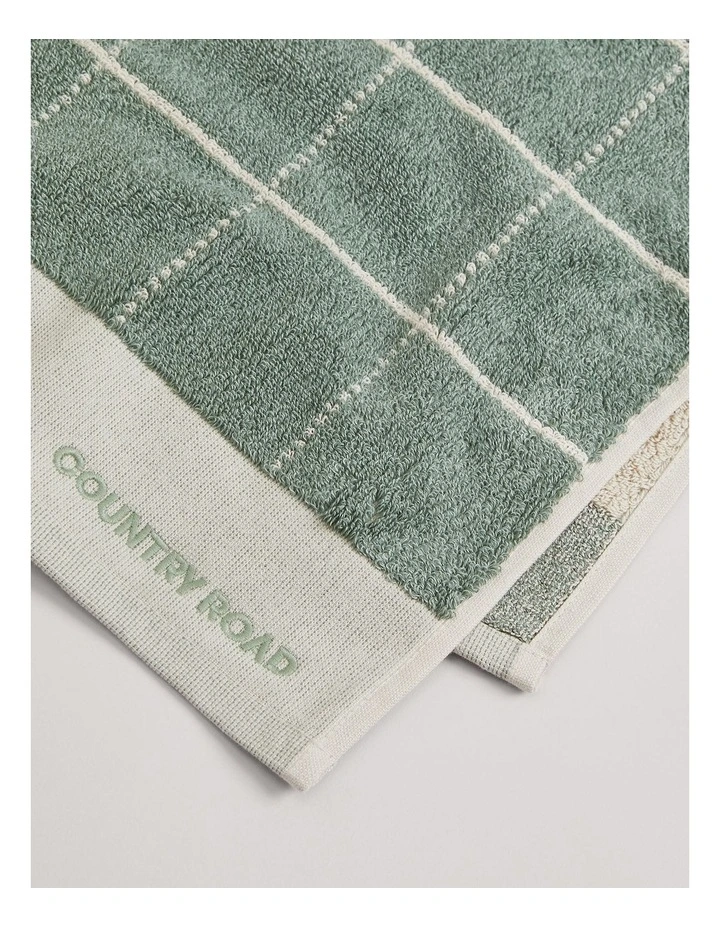 Kiko Australian Cotton Hand Towel in Spruce