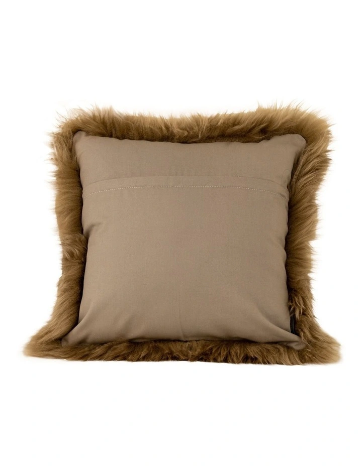 New Zealand Sheepskin Cushion Cover in Mocha