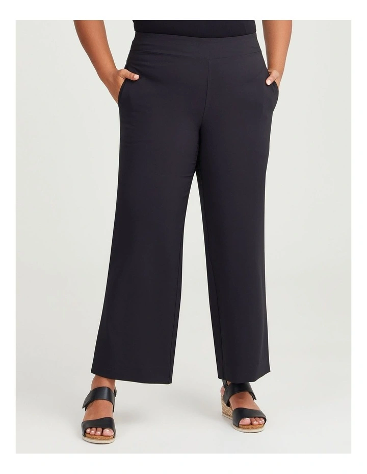 Lucille Wide Leg Pant in Black