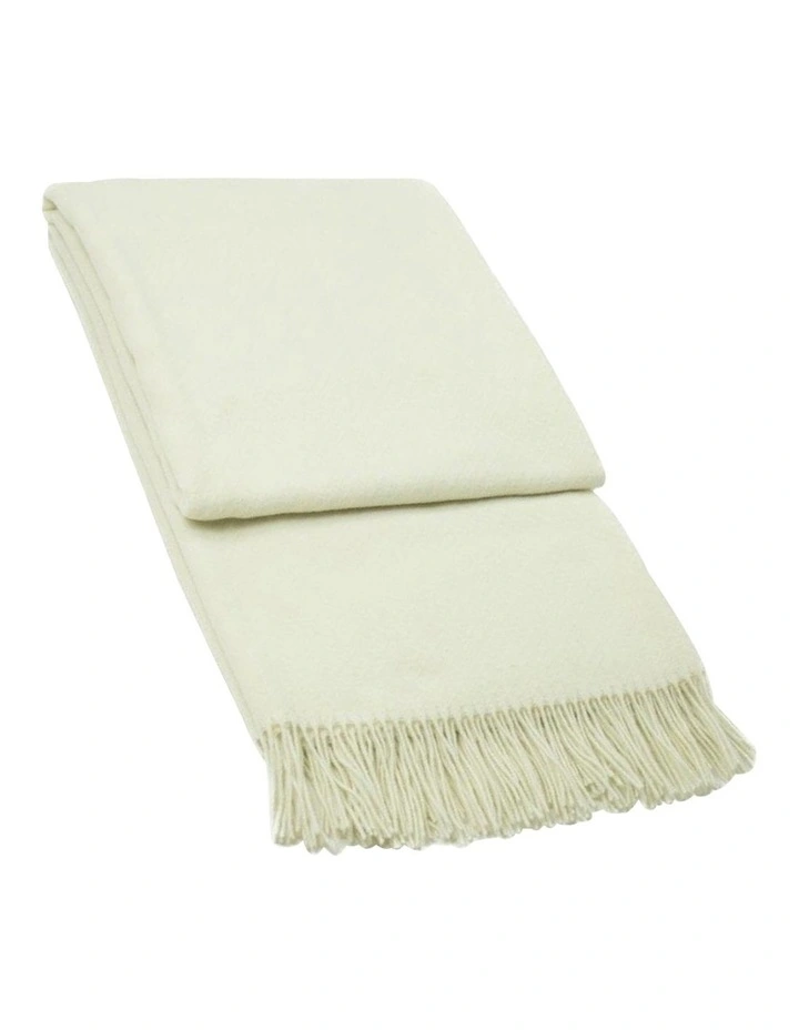 Chiswick Throw Blanket in Ivory