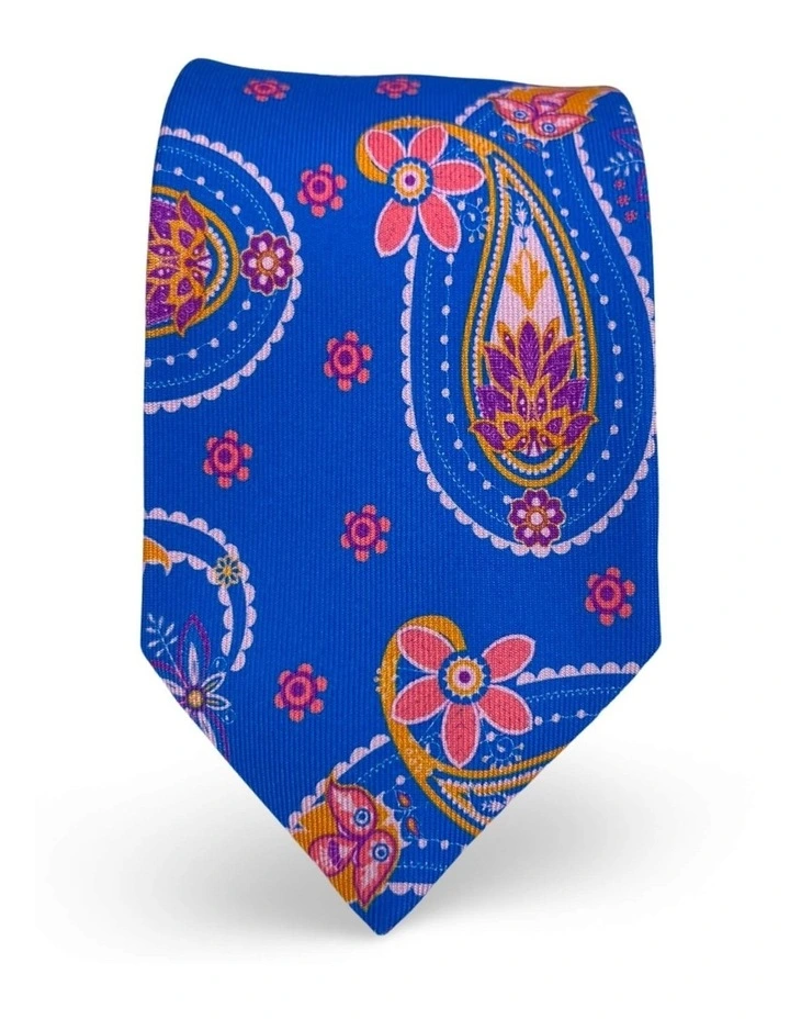 Olney Paisley Tie in Royal