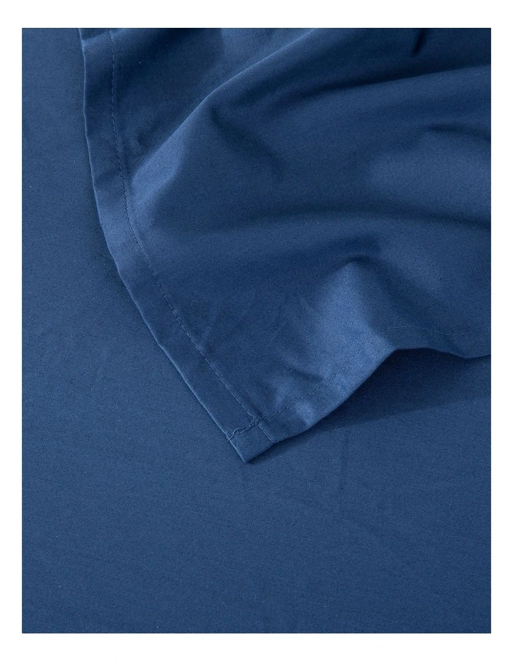 500TC Cotton Sateen Flat Sheet in Navy
