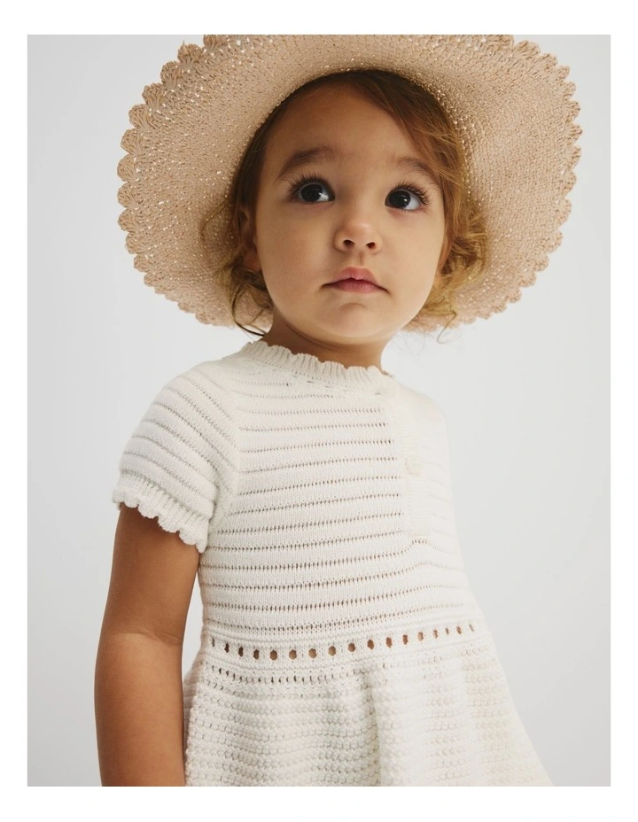 Resort Knit Dress in Marshmallow