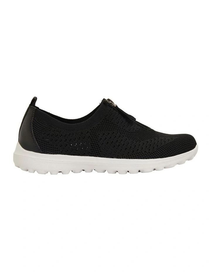 Oberon Black Stretch Sneakers