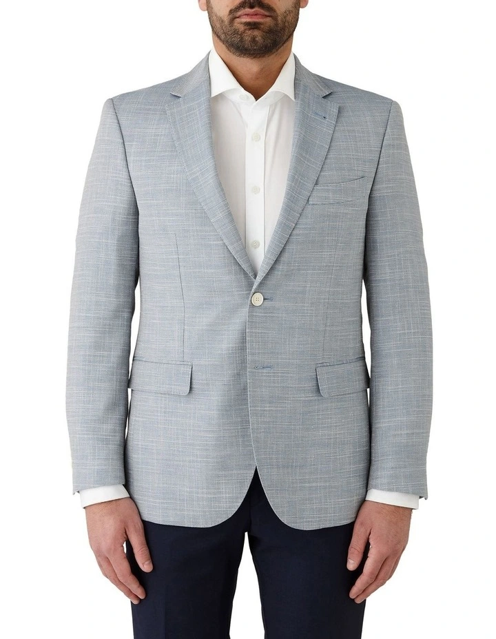 Angelo Tailored Fit Sports Jacket in Light Blue