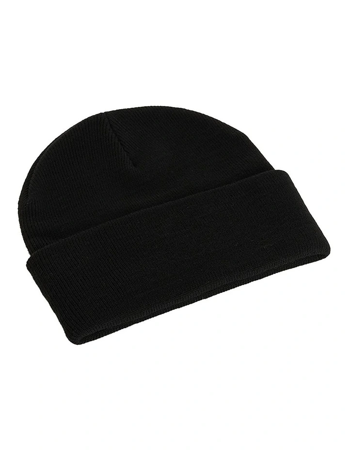 Huncote Beanie in Jet Black